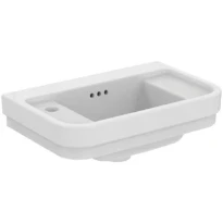 Ideal Standard Calla lave-mains 500 x 320 mm - blanc - avec trou de robinet gauche - avec trop-plein