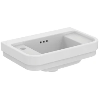 Ideal Standard Calla lave-mains 500 x 320 mm - blanc - avec trou de robinet gauche - avec trop-plein