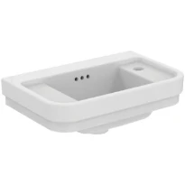 Ideal Standard Calla lave-mains 500 x 320 mm - blanc - avec trou de robinet droite - avec trop-plein