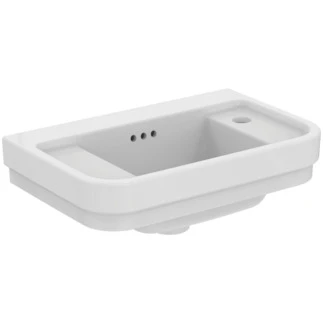 Ideal Standard Calla lave-mains 500 x 320 mm - blanc - avec trou de robinet droite - avec trop-plein