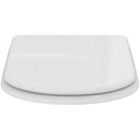 Ideal Standard Calla abattant slim et couvercle en bois - Glossy white