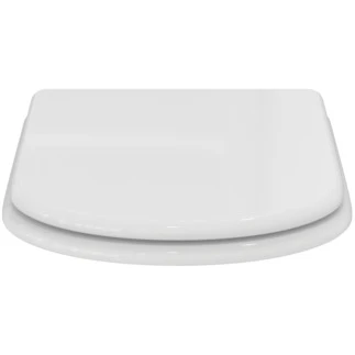 Ideal Standard Calla abattant slim et couvercle en bois - Glossy white