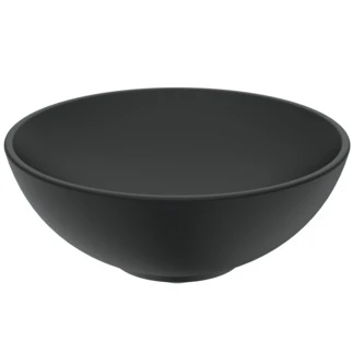 Ideal Standard Strada O lavabo à poser rond 410 mm - noir mat - sans trou de robinet - sans trop-plein