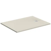 Ideal Standard Ultra Flat S receveur de douche composite minéral 1000 x 700 x 30 mm - jet black - antidérapant - couvercle en acier inoxydable