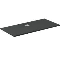 Ideal Standard Ultra Flat S receveur de douche composite minéral 1700 x 700 x 30 mm - jet black - antidérapant - couvercle en acier inoxydable
