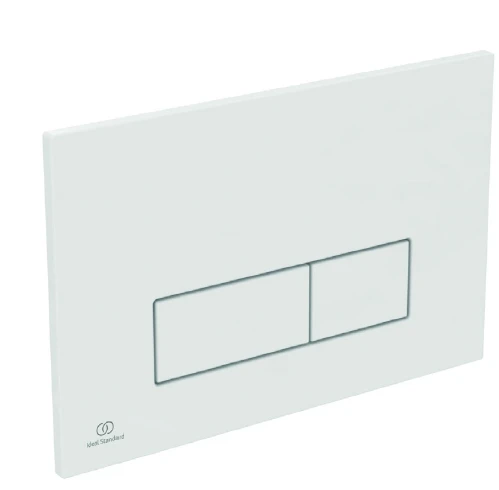 Ideal Standard Oleas M2 plaque de commande 2F commande mécanique angles droits Blanc