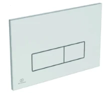 Ideal Standard Oleas M2 plaque de commande 2F commande mécanique avec Smartflush angles droits chromé mat