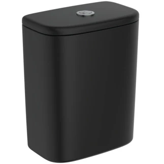 Ideal Standard Tesi réservoir de chasse - zwart soyeux mat - raccordement en bas