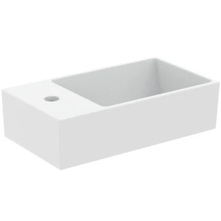 Ideal Standard Extra lave-mains 450 x 250 mm - blanc mat - avec trou de robinet gauche - avec trop-plein