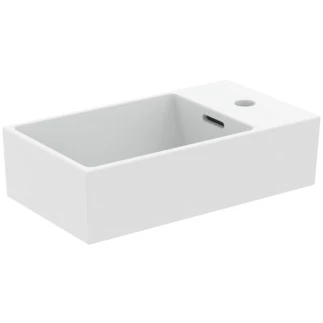 Ideal Standard Extra lave-mains 450 x 250 mm - blanc mat - avec trou de robinet droite - avec trop-plein