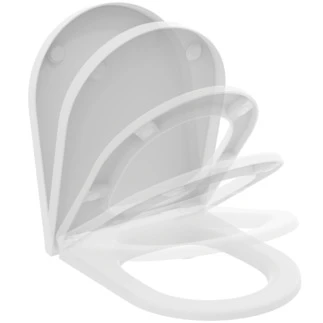 Ideal Standard Blend Curve abattant et couvercle wrap-over slow closing (easy take-off) - Silk white