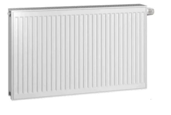 Vasco Elia 5U radiateur panneau avec ventillateurs prémontés H500xT22xL600 - Ral 9016 blanc signalisation