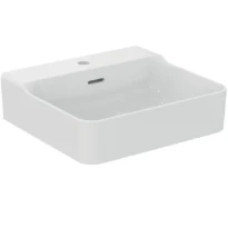 Ideal Standard Conca lavabo 500 x 450 mm - blanc - avec trou de robinet - avec trop-plein - aplati pour montage sur étagère