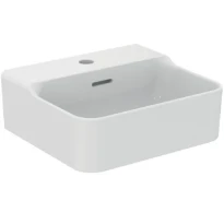 Ideal Standard Conca lavabo 400 x 350 mm - blanc - avec trou de robinet - avec trop-plein - aplati pour montage sur étagère