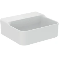 Ideal Standard Conca lavabo 400 x 350 mm - blanc - sans trou de robinet - sans trop-plein - aplati pour montage sur étagère