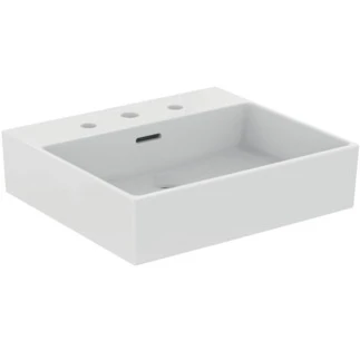 Ideal Standard Extra lavabo 500 x 450 mm - blanc - 3 trous de robinet - avec trop-plein - aplati pour montage sur étagère