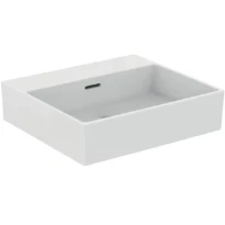 Ideal Standard Extra lavabo 500 x 450 mm - blanc - sans trou de robinet - avec trop-plein - aplati pour montage sur étagère