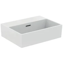 Ideal Standard Extra lave-mains 450 x 350 mm - blanc - sans trou de robinet - avec trop-plein - aplati pour montage sur étagère