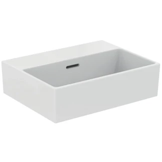 Ideal Standard Extra lave-mains 450 x 350 mm - blanc - sans trou de robinet - avec trop-plein - aplati pour montage sur étagère