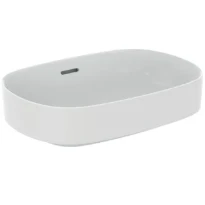 Ideal Standard Linda-X lavabo à poser 550 x 380 mm - blanc mat - Diamatec - sans trou de robinet - avec trop-plein