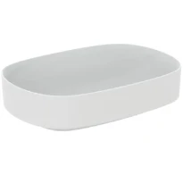 Ideal Standard Linda-X lavabo à poser 550 x 380 mm - blanc mat - sans trou de robinet - sans trop-plein