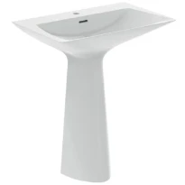 Ideal Standard Tipo-Z lavabo sur pied monobloc 740 x 470 mm - blanc mat - avec trou de robinet - avec trop-plein