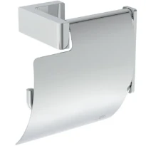 Ideal Standard Conca Porte-rouleau avec couvercle conception carrée - chromé
