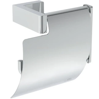 Ideal Standard Conca Porte-rouleau avec couvercle conception carrée - chromé