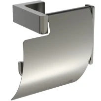 Ideal Standard Conca Porte-rouleau avec couvercle conception carrée - RVS look | Look RVS