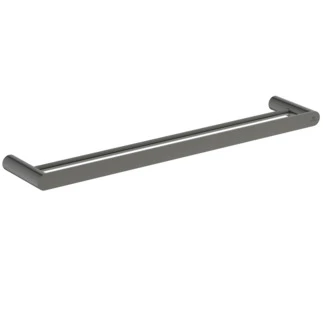 Ideal Standard Conca Double porte serviette 600 mm conception ronde - Brushed Gun Metal