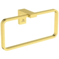 Ideal Standard Conca Anneau de serviette conception carrée - Brushed Gold