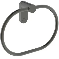 Ideal Standard Conca Anneau de serviette conception ronde - Brushed Gun Metal