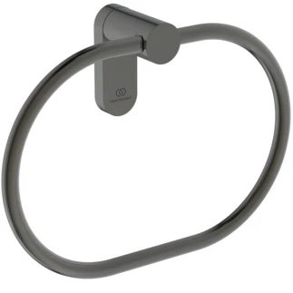 Ideal Standard Conca handdoekring rond design - Brushed Gun Metal