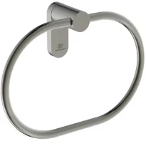 Ideal Standard Conca Anneau de serviette conception ronde - RVS look | Look RVS