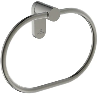 Ideal Standard Conca Anneau de serviette conception ronde - RVS look | Look RVS