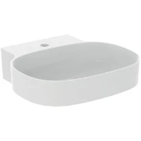 Ideal Standard Linda-X lavabo 500 x 480 mm - blanc mat - avec trou de robinet - sans trop-plein - aplati pour montage sur étagère