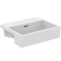 Ideal Standard Extra lavabo semi-encastré 500 x 420 mm - blanc - sans trou de robinet - avec trop-plein