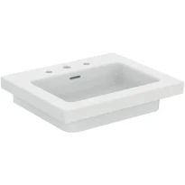 Ideal Standard Extra vanity lavabo 610 x 510 mm - blanc - 3 trous de robinet - avec trop-plein