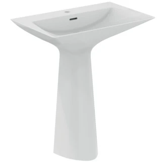 Ideal Standard Tipo-Z lavabo sur pied monobloc 740 x 470 mm - blanc - avec trou de robinet - avec trop-plein