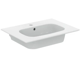 Ideal Standard i.life A vanity wastafel 640 x 460 mm - wit - met kraangat - met overloop