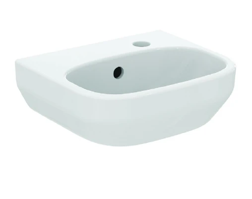 Ideal Standard i.life A lave-mains 350 x 300 mm - blanc - avec trou de robinet droite - avec trop-plein - dans un emballage à emporter