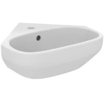 Ideal Standard i.life A lave-mains d'angle 450 x 410 mm - blanc - avec trou de robinet - avec trop-plein