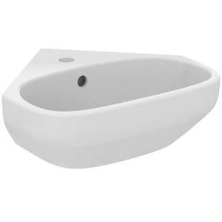 Ideal Standard i.life A lave-mains d'angle 450 x 410 mm - blanc - avec trou de robinet - avec trop-plein