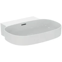 Ideal Standard Linda-X lavabo 600 x 500 mm - blanc - sans trou de robinet - avec trop-plein - aplati pour montage sur étagère