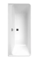 Villeroy & Boch Collaro baignoire back-to-wall acrylique 1800 x 800 mm - blanc alpine - vidange du bain Black Matt