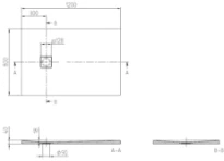 Villeroy & Boch Planeo receveur de douche rectangulaire 1200 x 800 x 40 mm - Nature White
