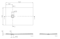 Villeroy & Boch Planeo receveur de douche 1400 x 900 x 40 mm - blanc alpine