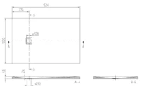 Villeroy & Boch Planeo receveur de douche rectangulaire 1500 x 800 x 48 mm - Grey