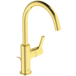 Ideal Standard Joy mitigeur lavabo bec haut avec vidage 5l/min Brushed Gold