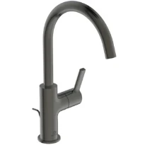 Ideal Standard Joy mitigeur lavabo bec haut avec vidage 5l/min Brushed Gun Metal